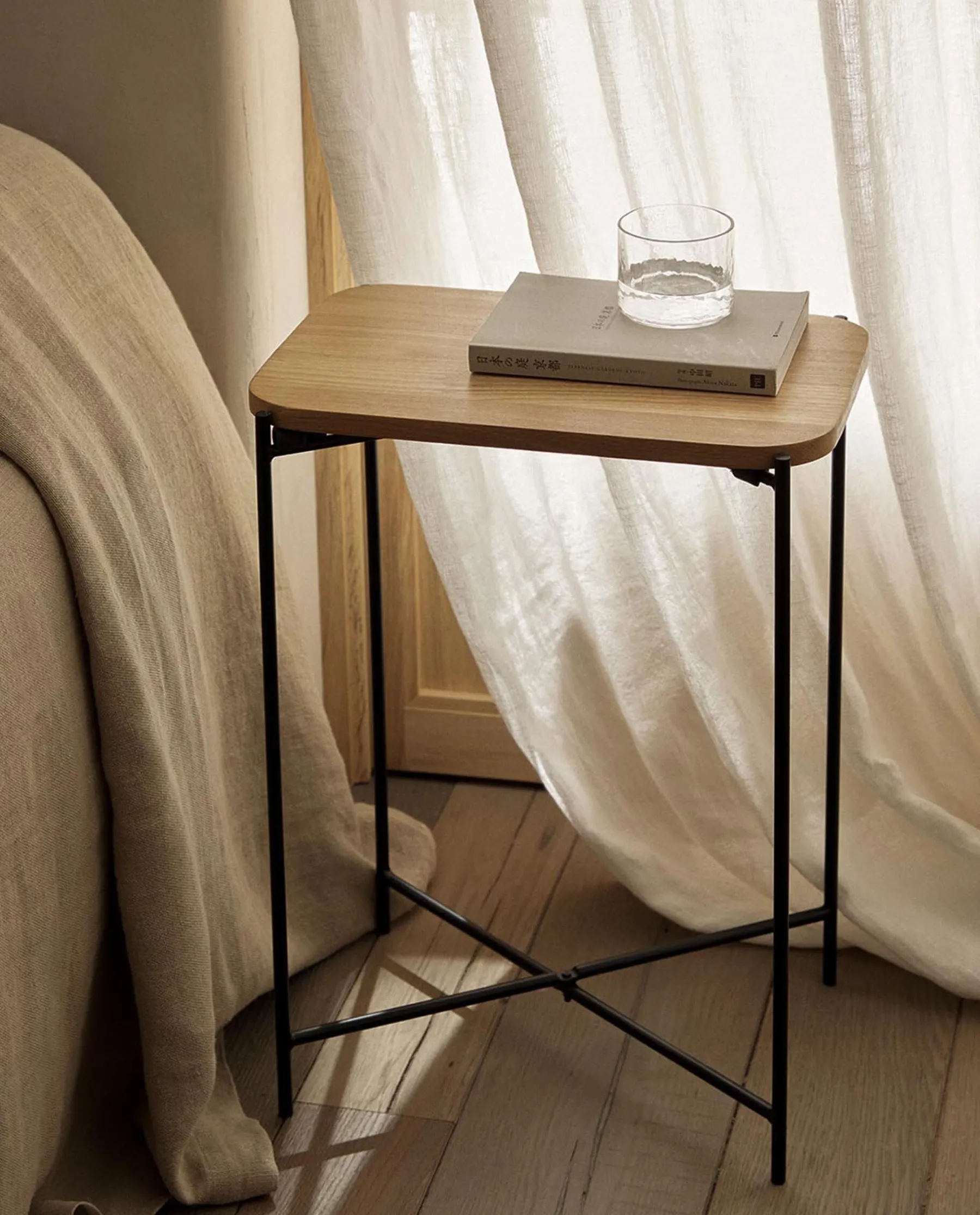 ZARA Home Oak Side Table