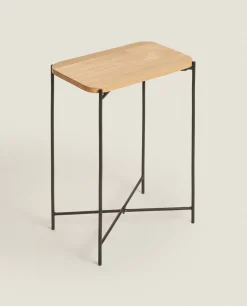 ZARA Home Oak Side Table