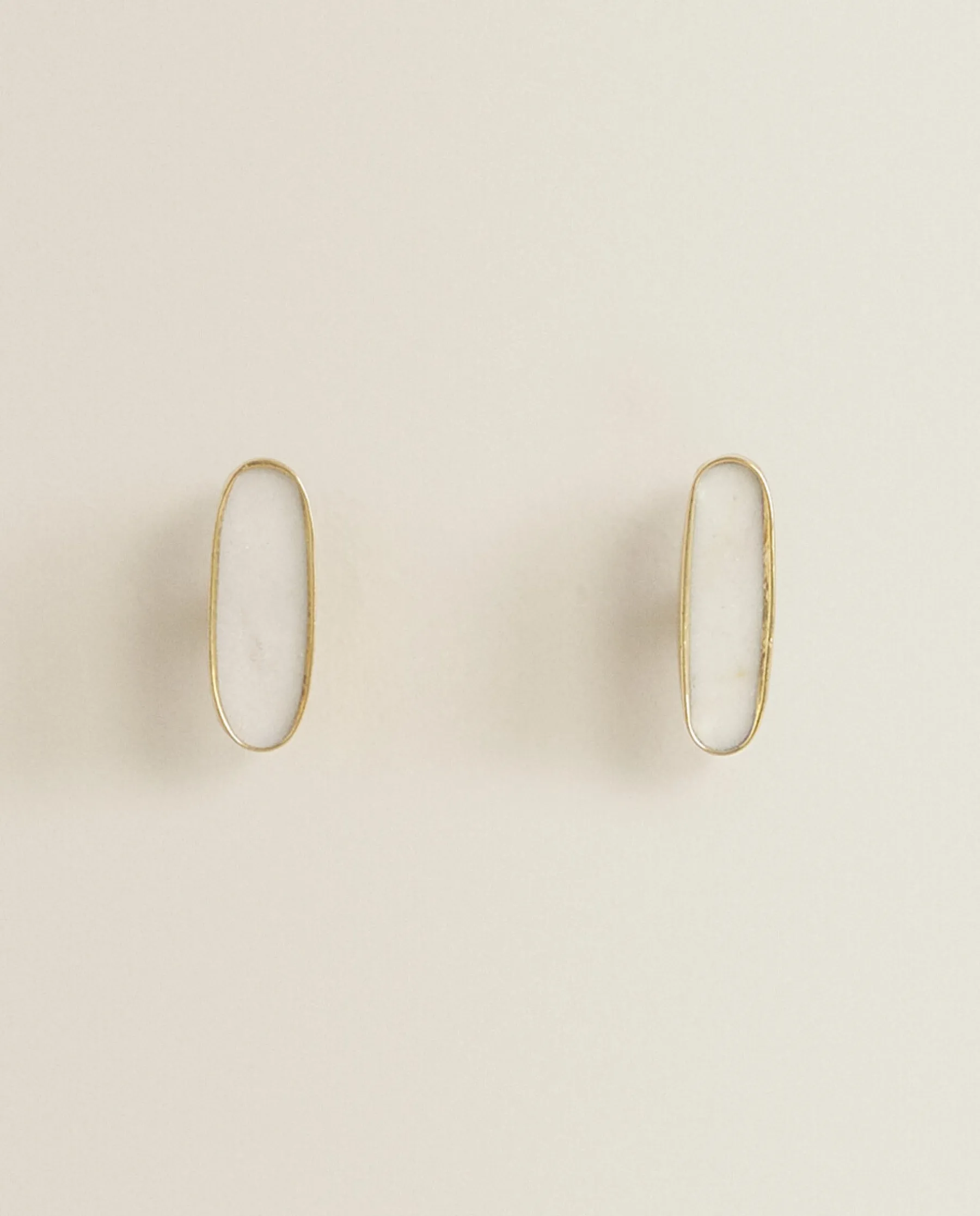 ZARA Home Oval Marble Door Knob (Pack Of 2)