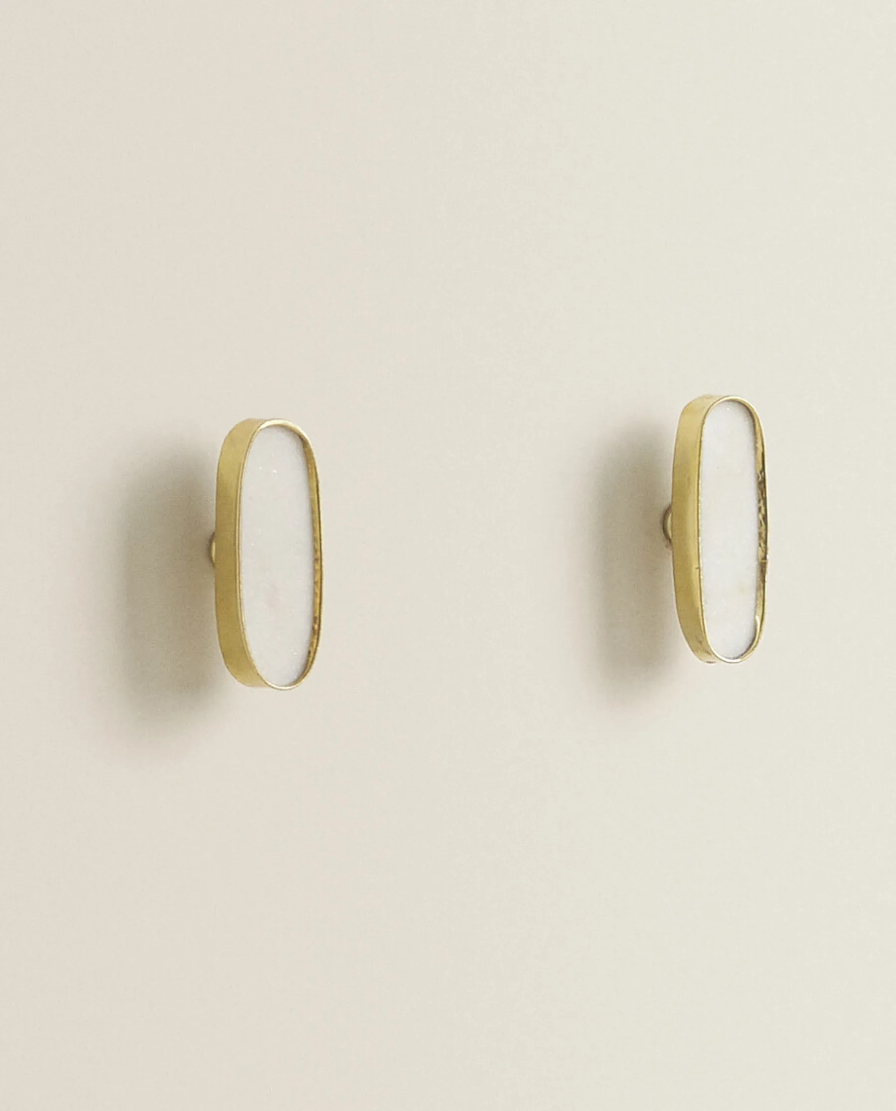 ZARA Home Oval Marble Door Knob (Pack Of 2)