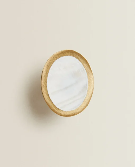 ZARA Home Oval Mother-Of-Pearl Door Knob (Pack Of 2)