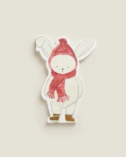 ZARA Home Pack Of Children'S Paper Napkins With Christmas Bunny Rabbit