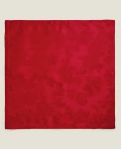 ZARA Home Pack Of Christmas Floral Jacquard Napkins