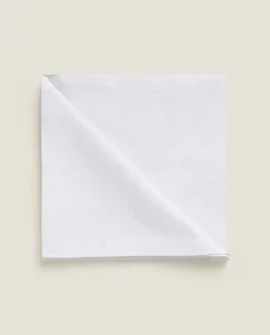 ZARA Home Pack Of Christmas Glittery Floral Jacquard Napkins