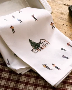 ZARA Home Pack Of Cotton Cloths With Skiers