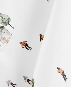 ZARA Home Pack Of Cotton Cloths With Skiers