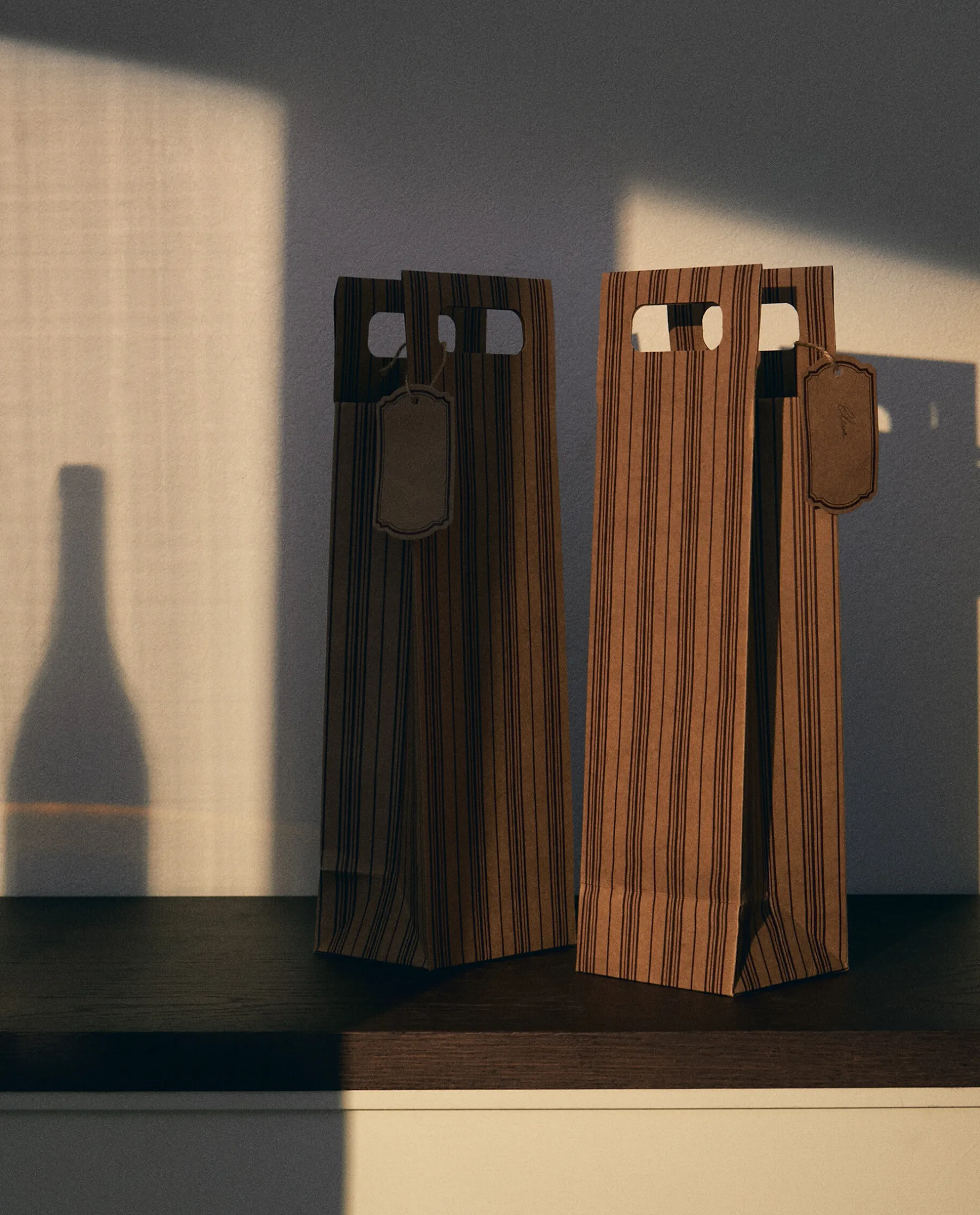 ZARA Home Pack Of Wine Gift Bags