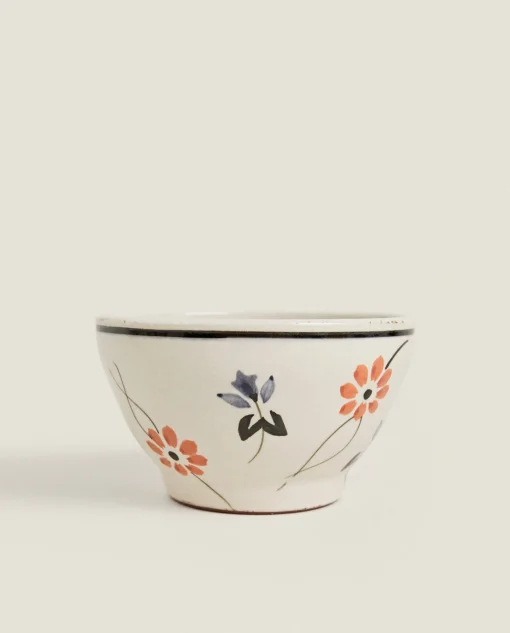 ZARA Home Painted Flower Bowl
