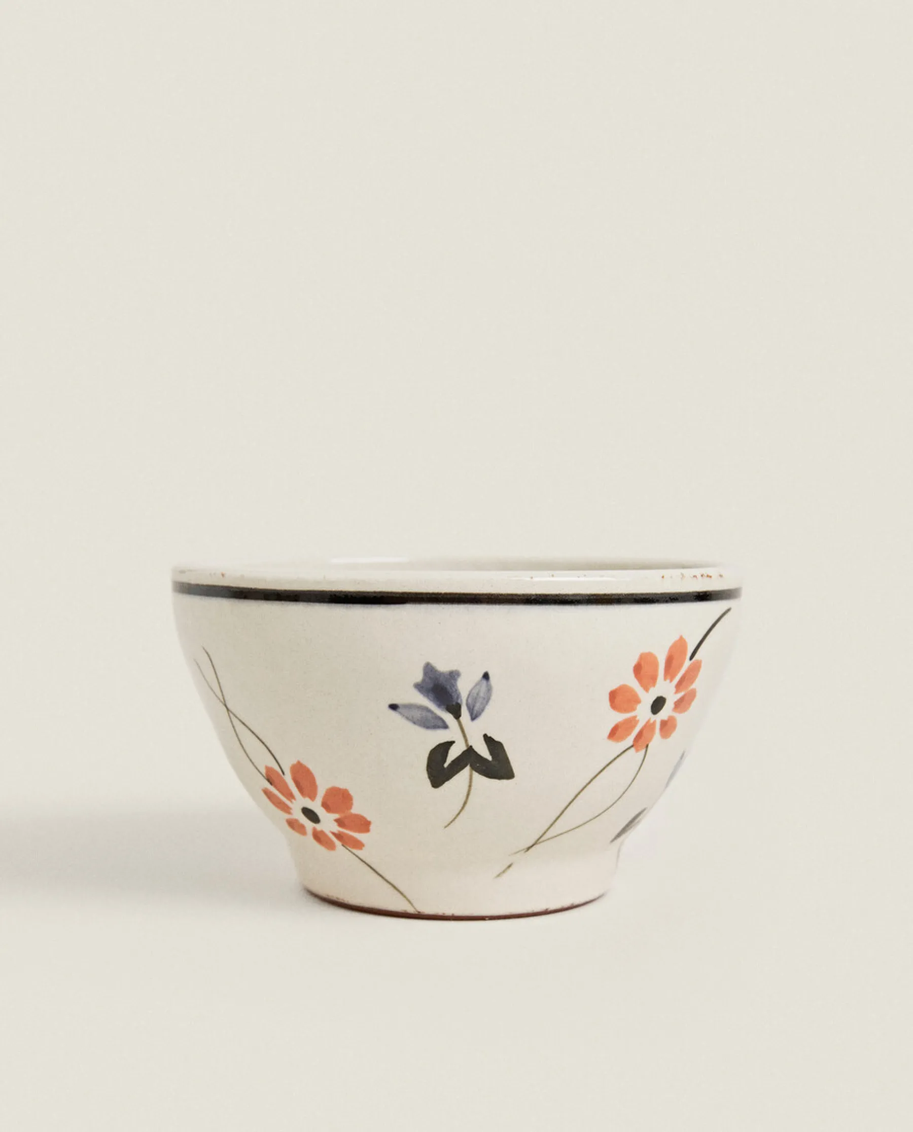 ZARA Home Painted Flower Bowl