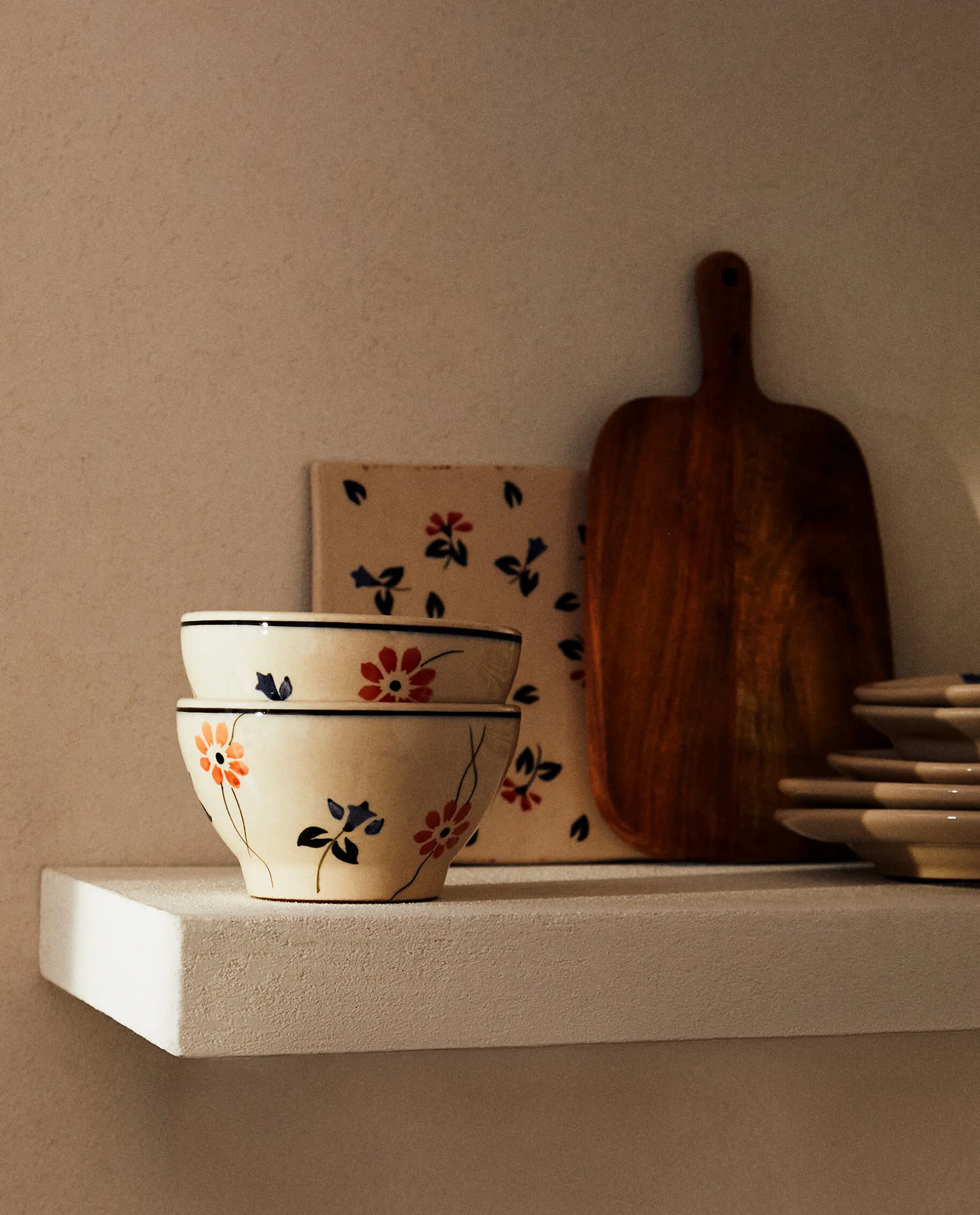ZARA Home Painted Flower Bowl