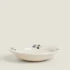 ZARA Home Painted Flower Soup Plate