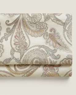 ZARA Home Paisley-Print Flat Sheet