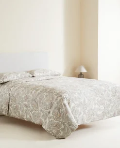 ZARA Home Paisley-Print Flat Sheet