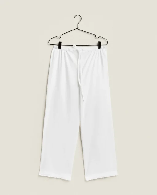 ZARA Home Pants With Lace Trim Hems