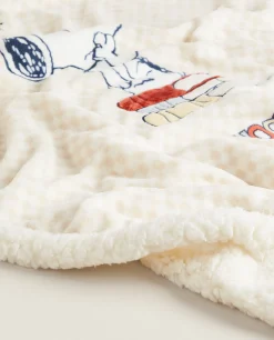 ZARA Home Peanuts™ Faux Shearling Blanket