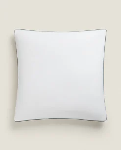 ZARA Home Pillowcase With Colored Piping Detail