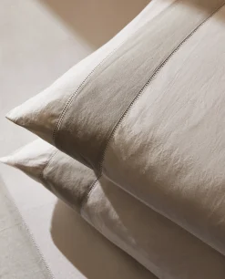 ZARA Home Pillowcase With Linen Border