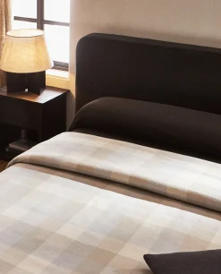 ZARA Home Plaid Flannel Duvet Cover