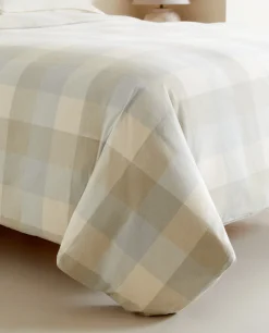 ZARA Home Plaid Flannel Duvet Cover