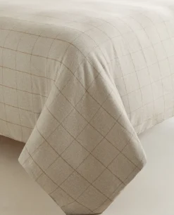 ZARA Home Plaid Flannel Duvet Cover