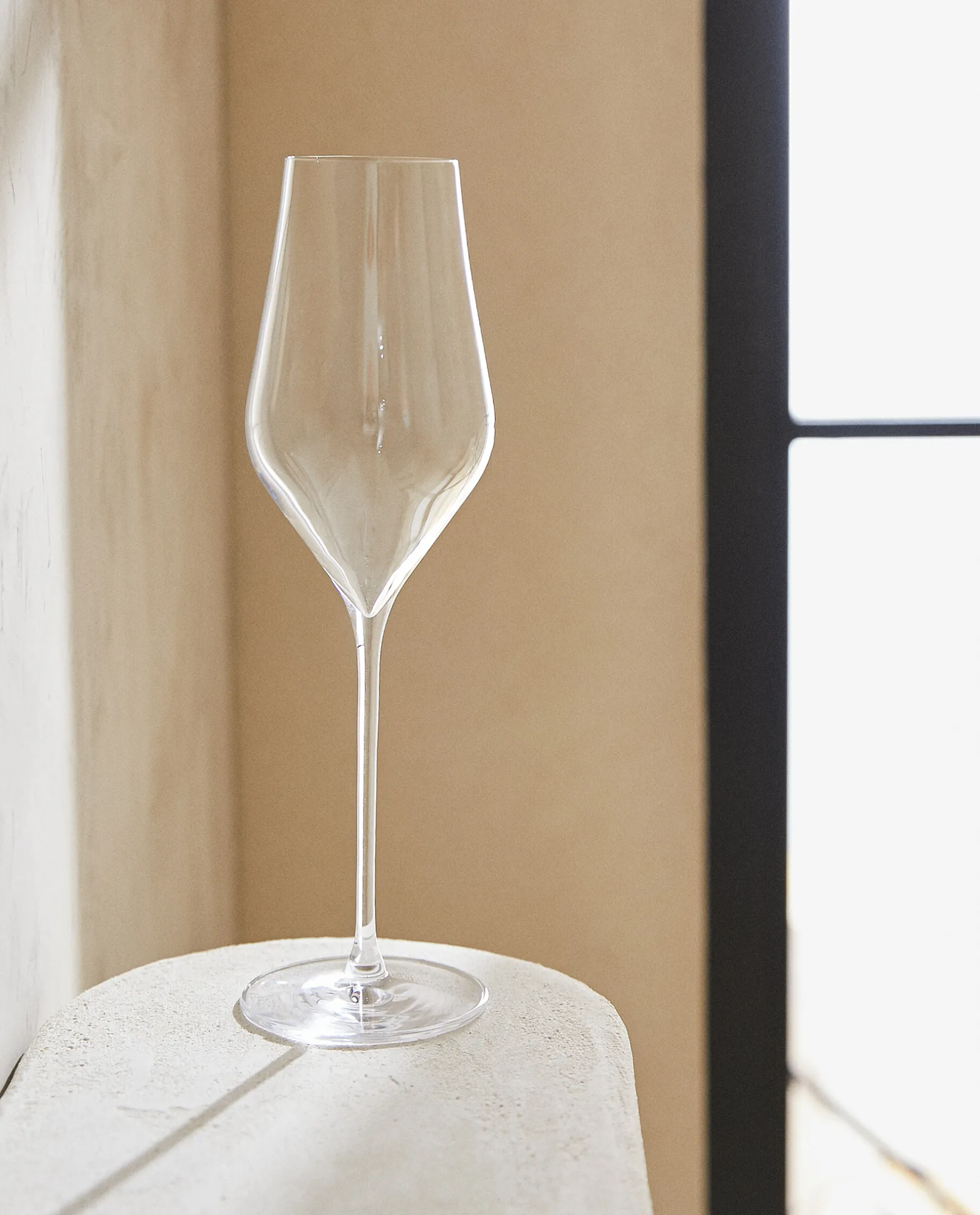 ZARA Home Plain Crystalline Sparkling Wine Flute