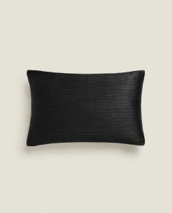 ZARA Home Pleated Throw Pillow Cover