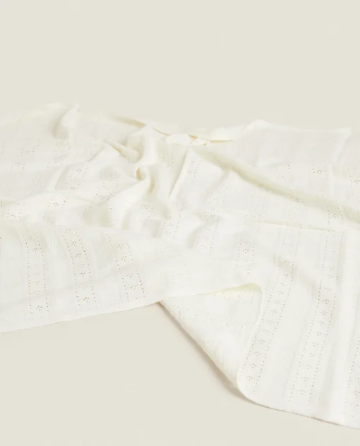 ZARA Home Pointelle Cotton Blanket