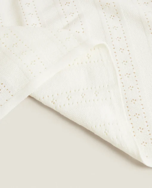 ZARA Home Pointelle Cotton Blanket