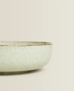 ZARA Home Porcelain Bowl With Antique Finish Rim