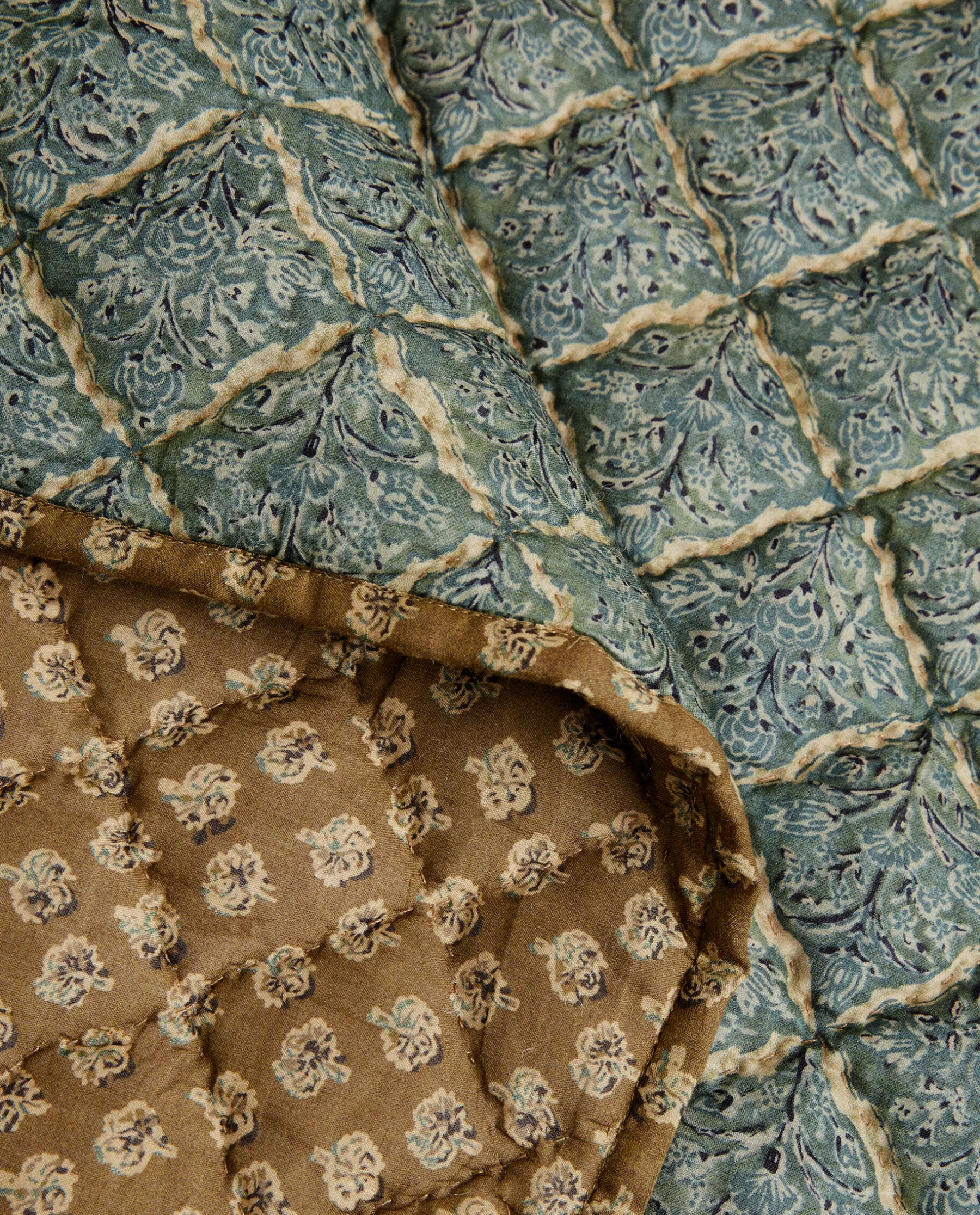 ZARA Home Printed Quilted Blanket