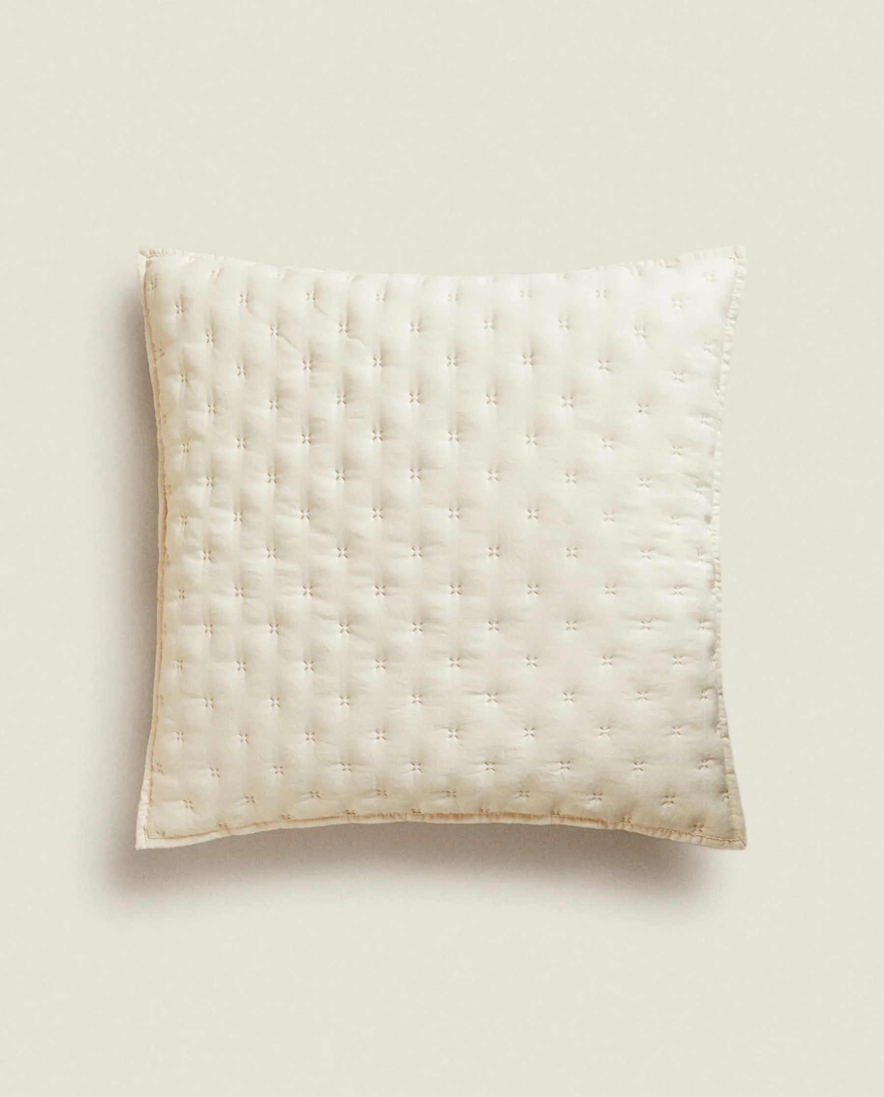 ZARA Home Quilted Dotted Throw Pillow Cover