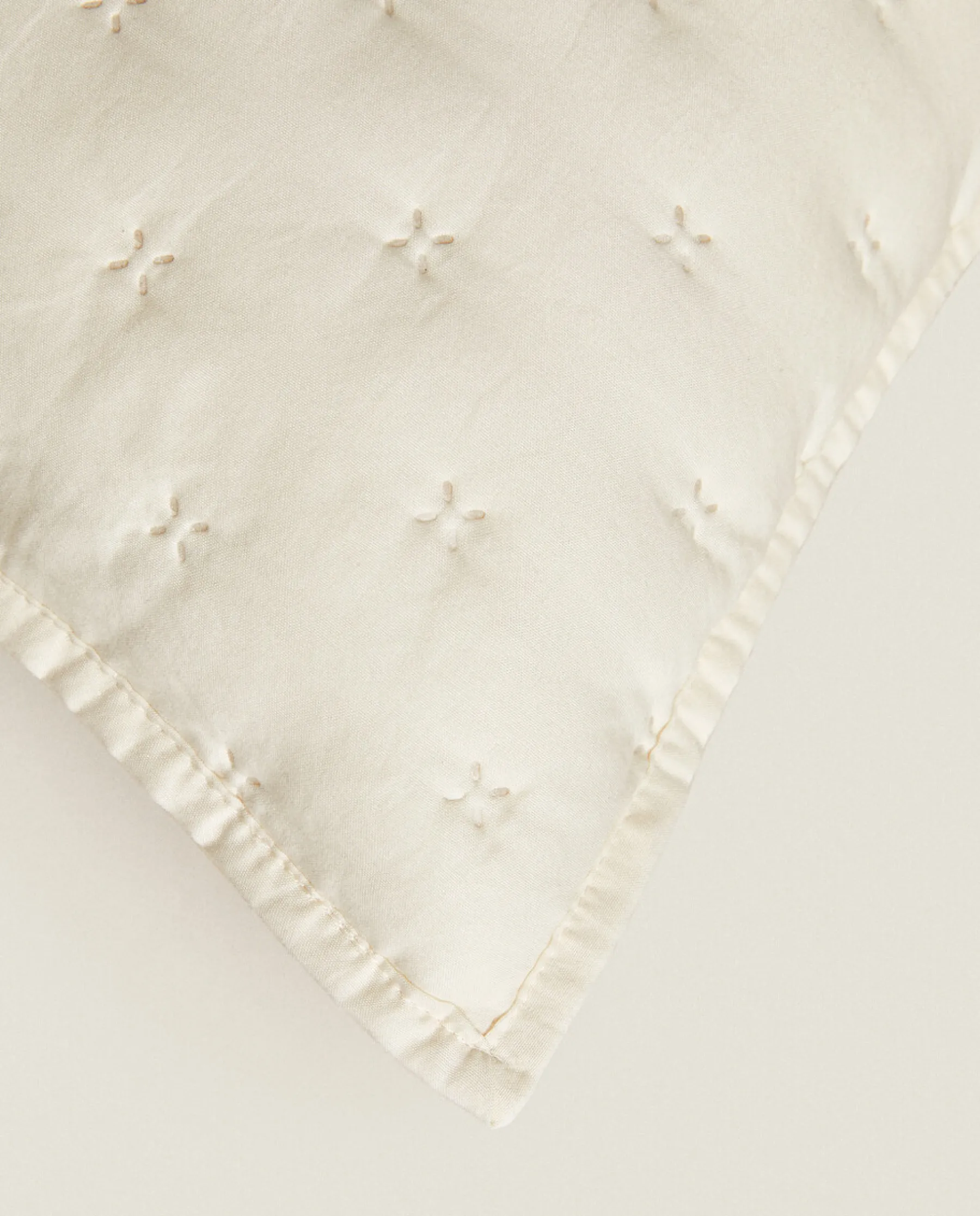 ZARA Home Quilted Dotted Throw Pillow Cover