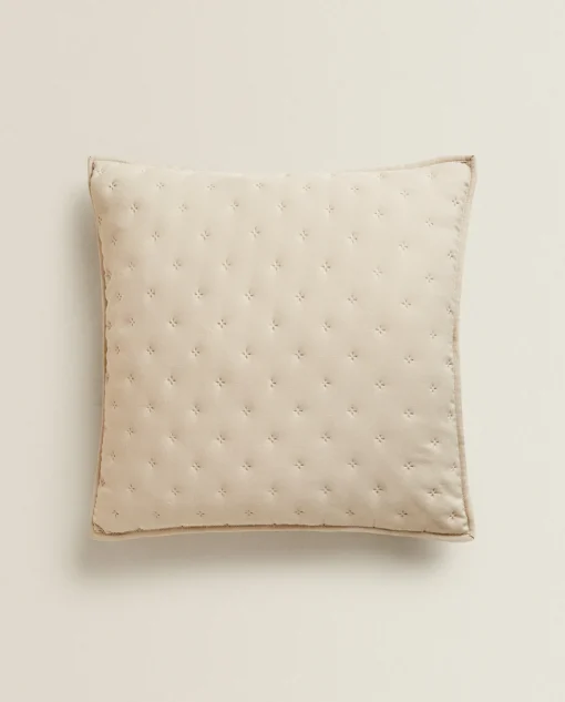 ZARA Home Quilted Dotted Throw Pillow Cover