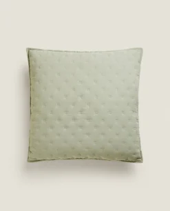 ZARA Home Quilted Dotted Throw Pillow Cover