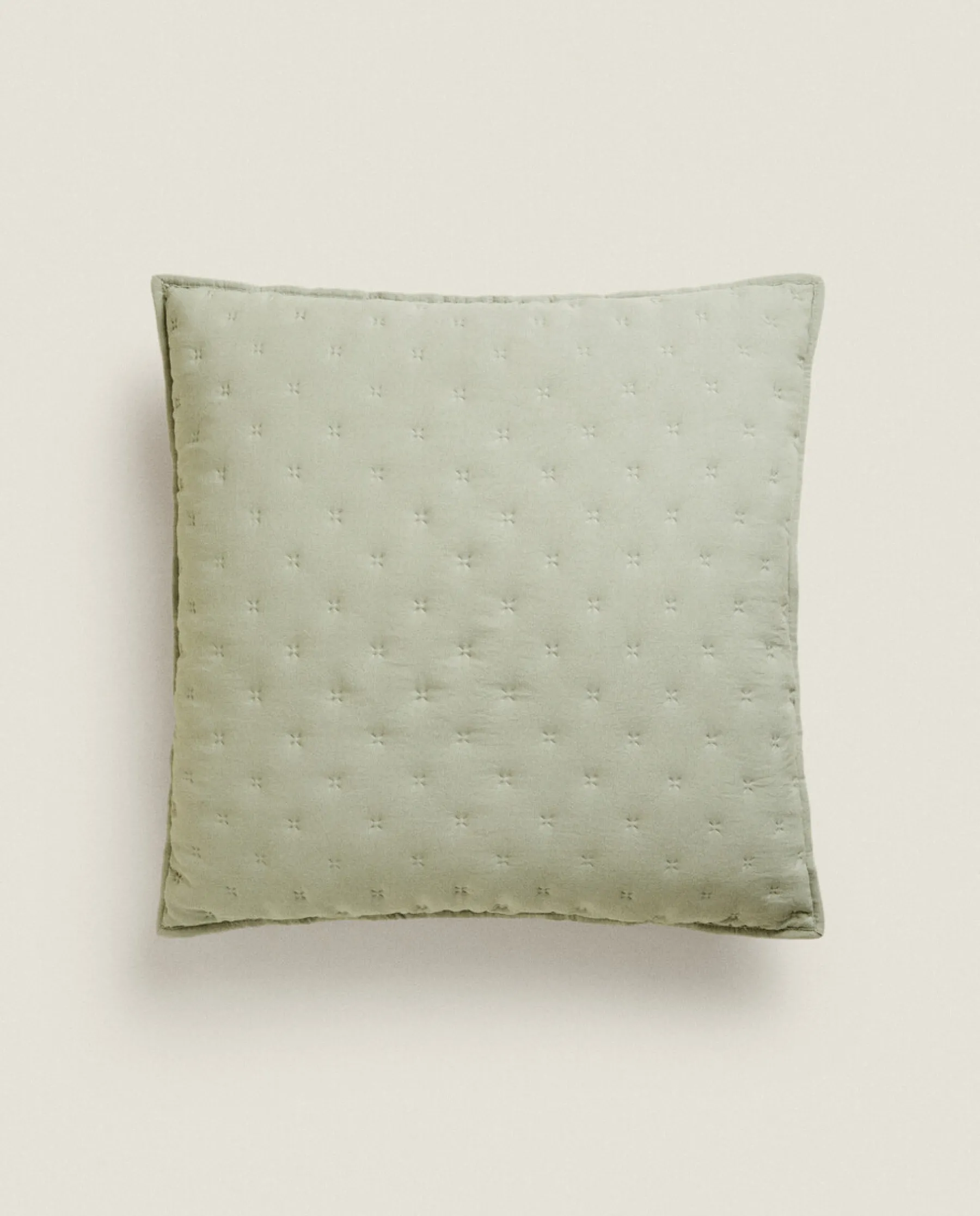 ZARA Home Quilted Dotted Throw Pillow Cover