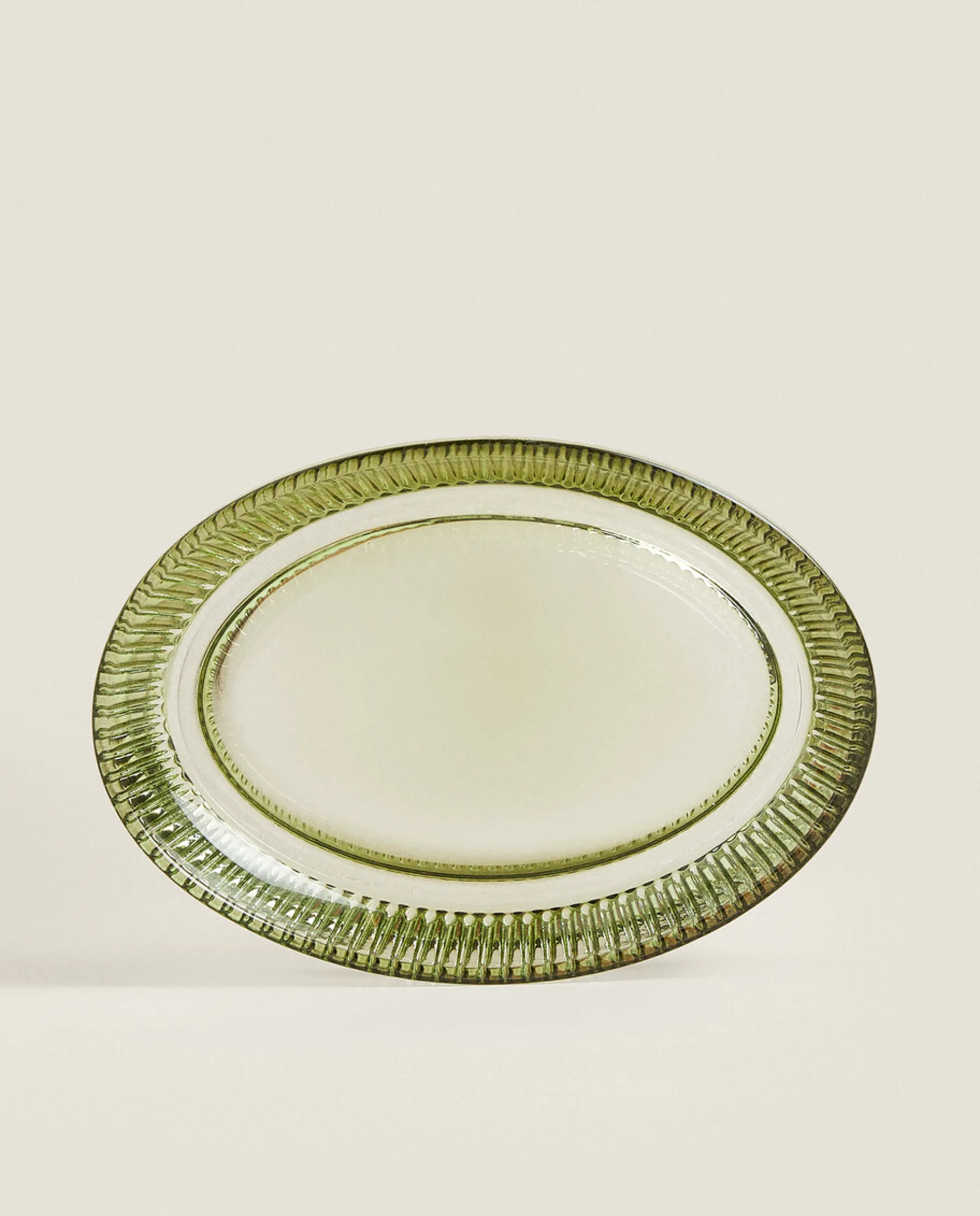 ZARA Home Raised Design Glass Soap Dish
