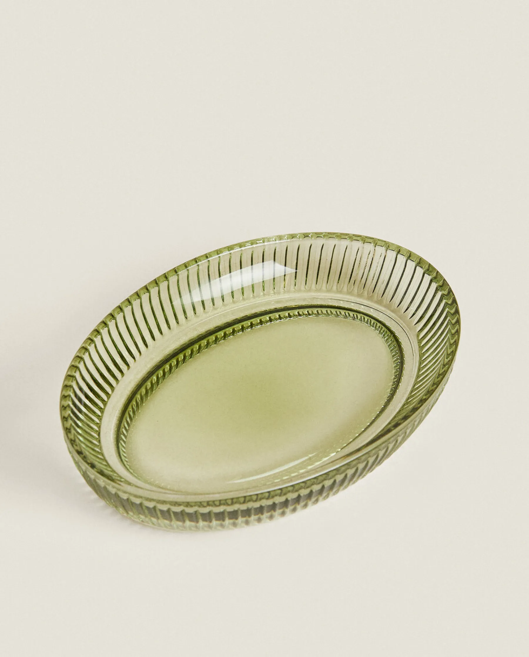 ZARA Home Raised Design Glass Soap Dish