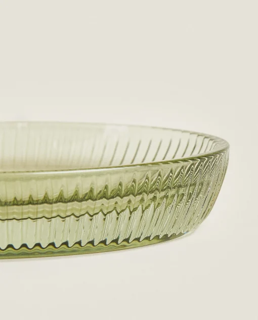 ZARA Home Raised Design Glass Soap Dish