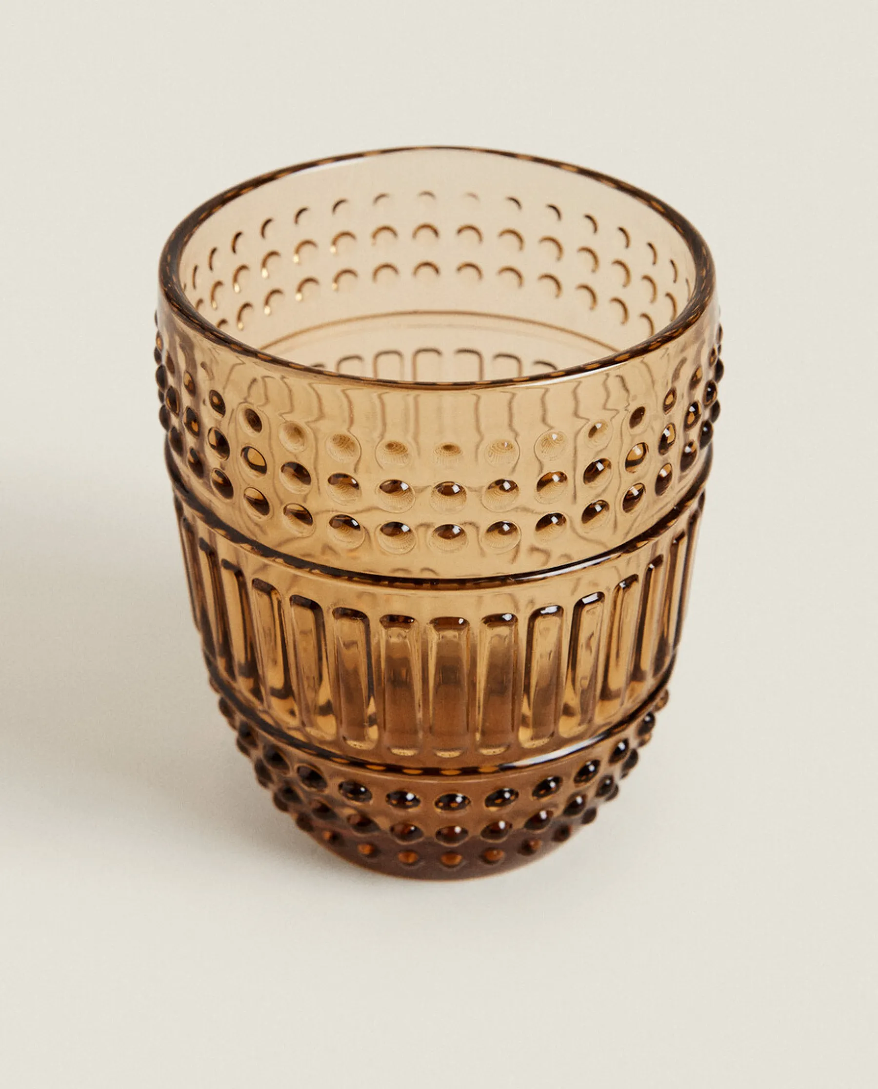 ZARA Home Raised Design Glass Tumbler