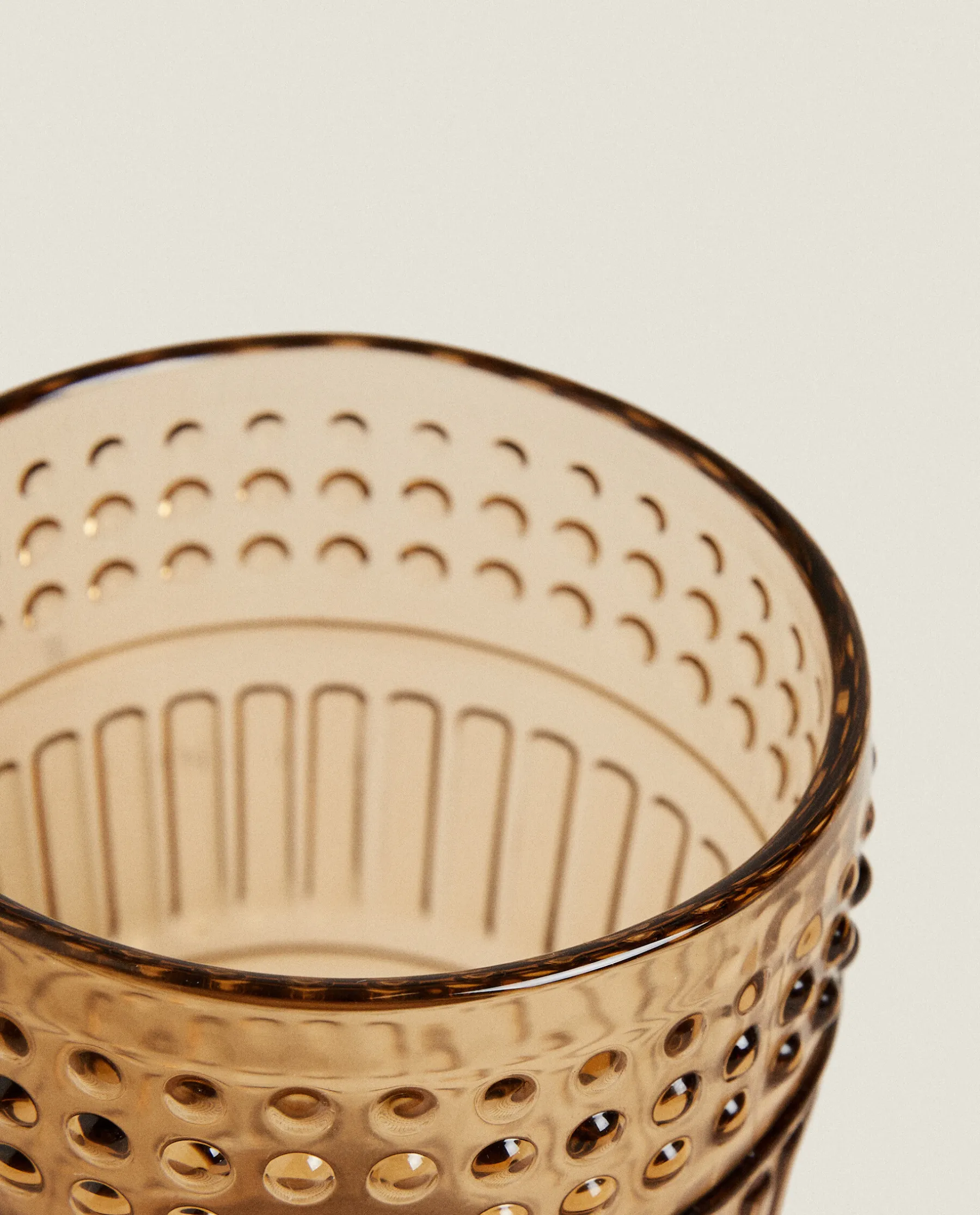 ZARA Home Raised Design Glass Tumbler