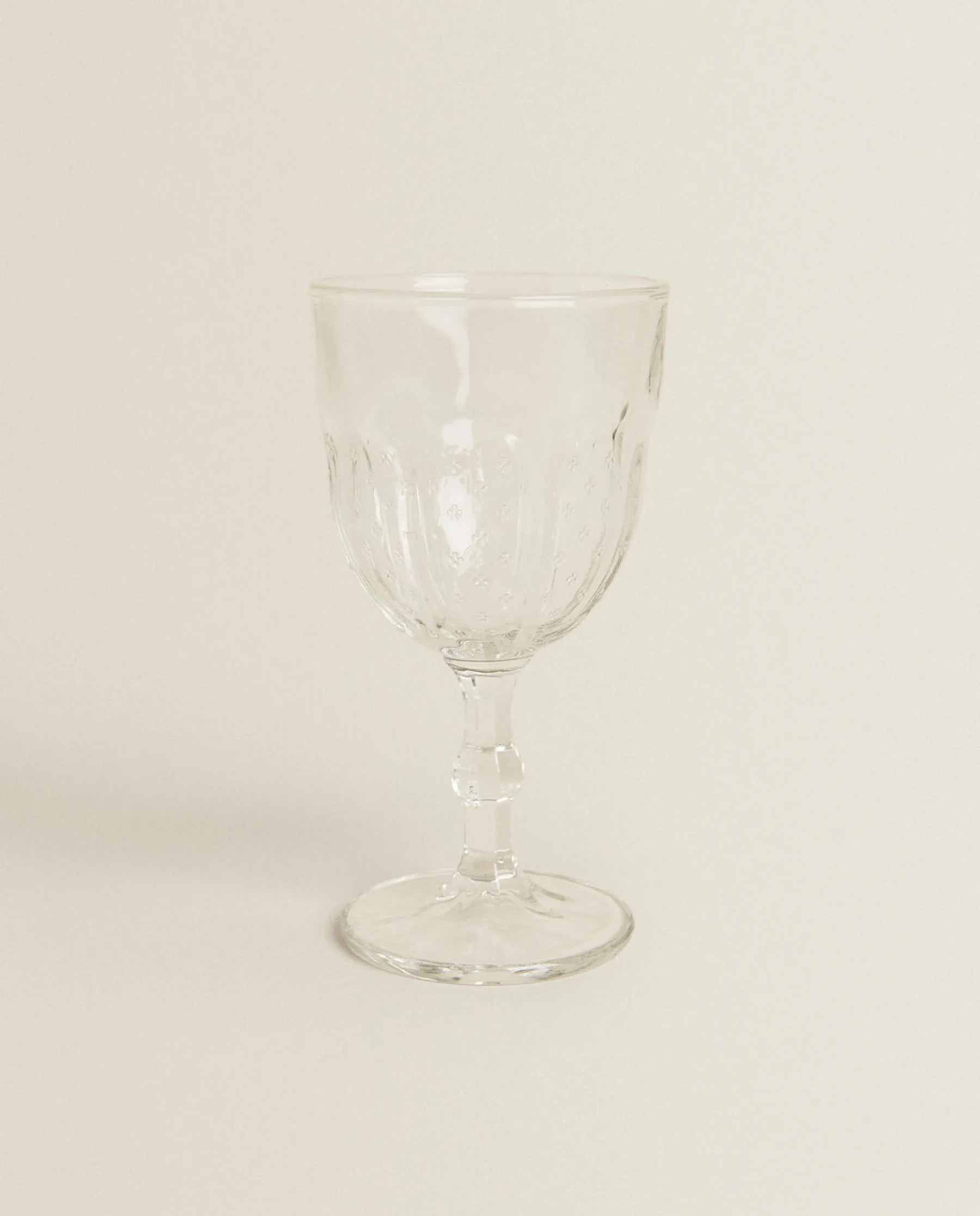 ZARA Home Raised Design Wine Glass