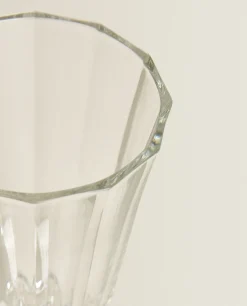 ZARA Home Raised Faceted Wine Glass