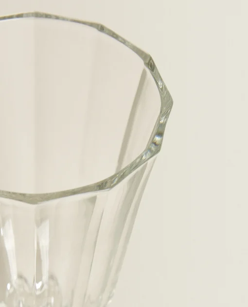 ZARA Home Raised Faceted Wine Glass