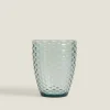 ZARA Home Raised Honeycomb Design Tumbler