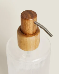 ZARA Home Raised Striped Cylindrical Dispenser