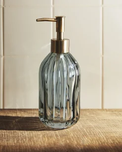 ZARA Home Raised Wavy Design Glass Dispenser