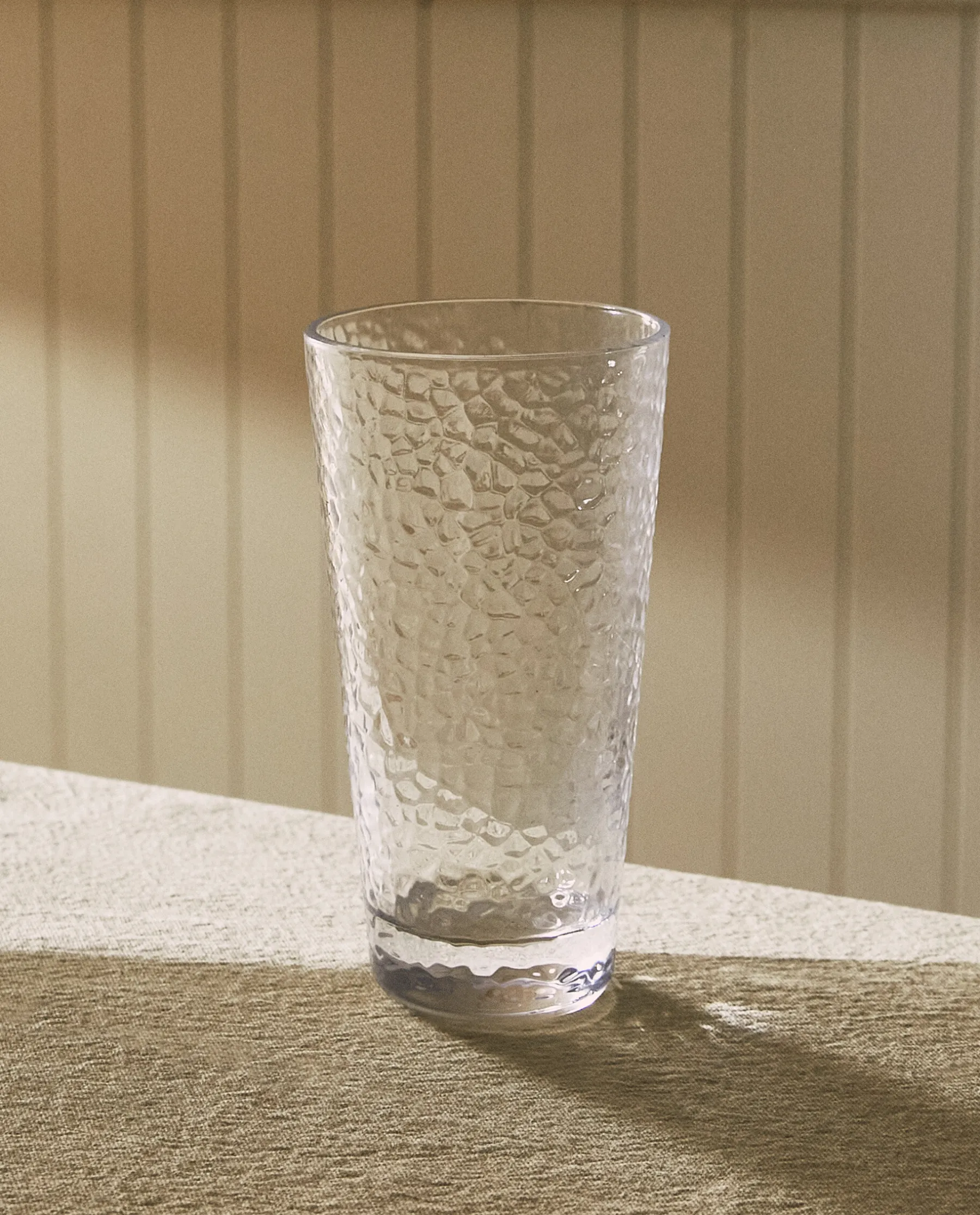 ZARA Home Raised-Design Glass Soft Drink Tumbler