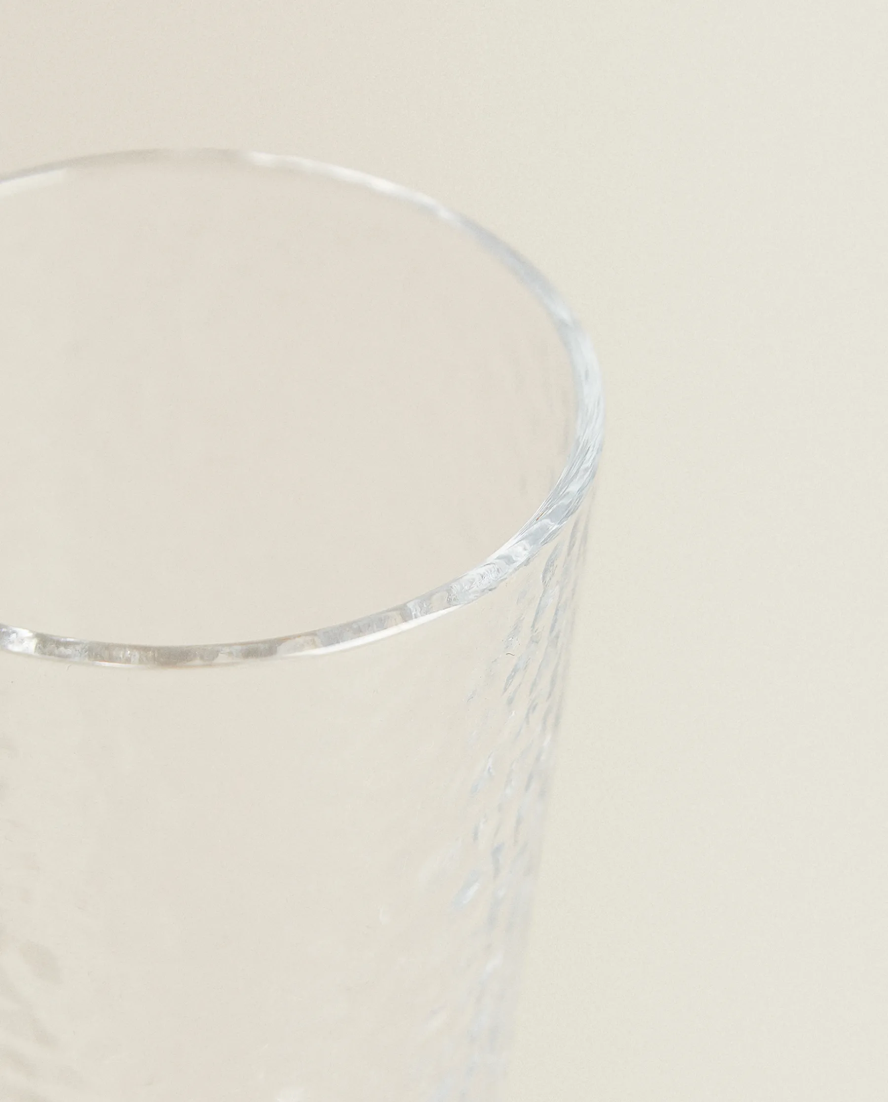 ZARA Home Raised-Design Glass Soft Drink Tumbler