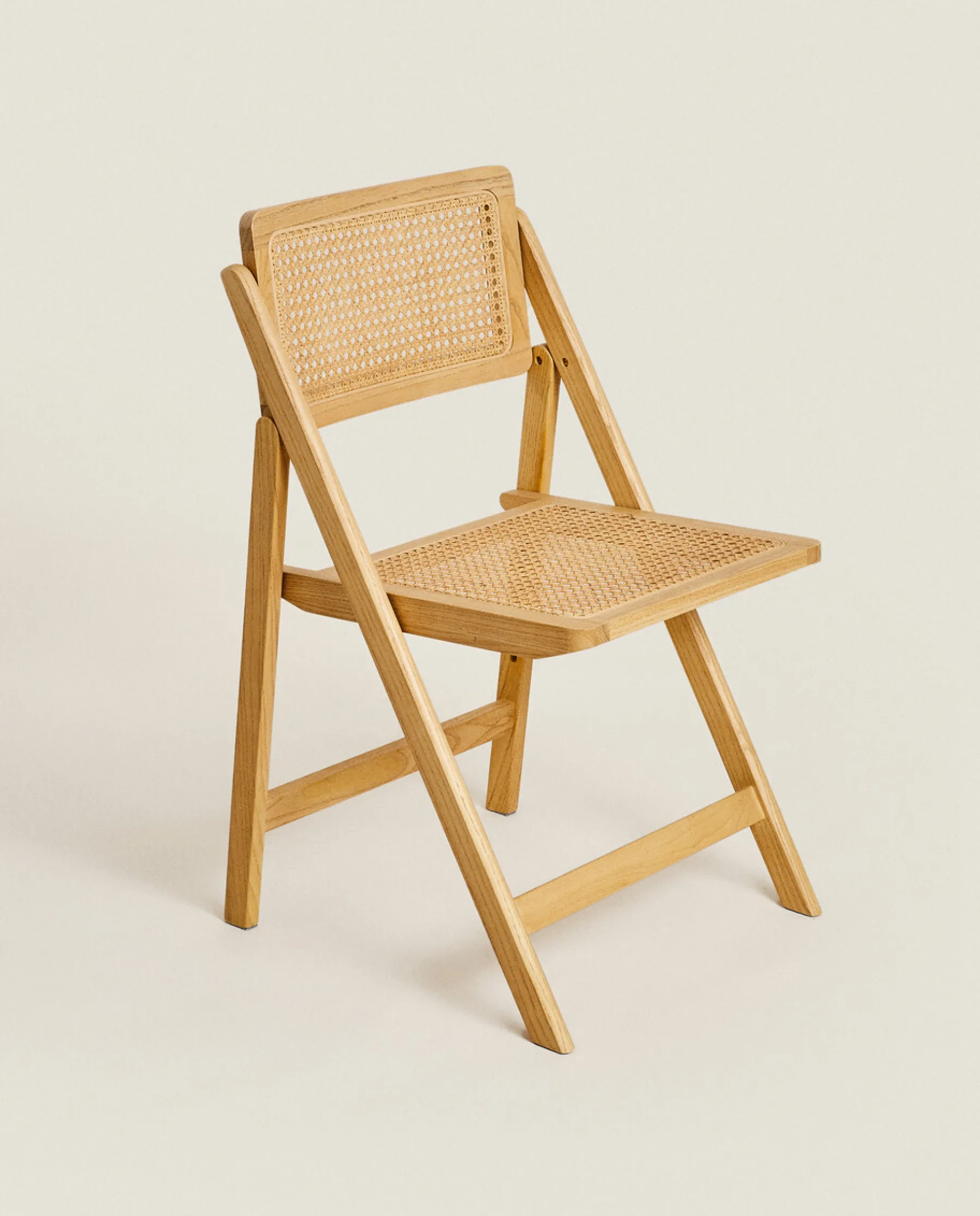 ZARA Home Rattan And Wood Folding Chair