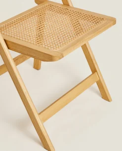 ZARA Home Rattan And Wood Folding Chair
